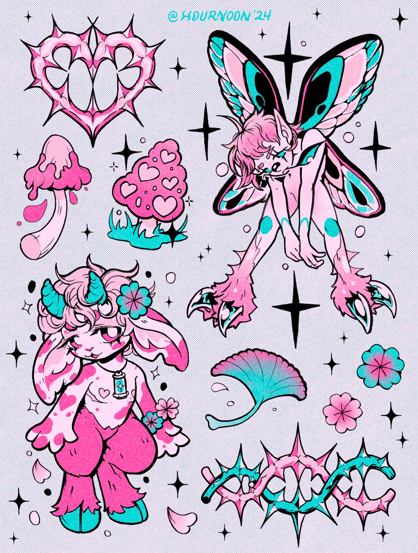 thistle ✦ sticker club sheet