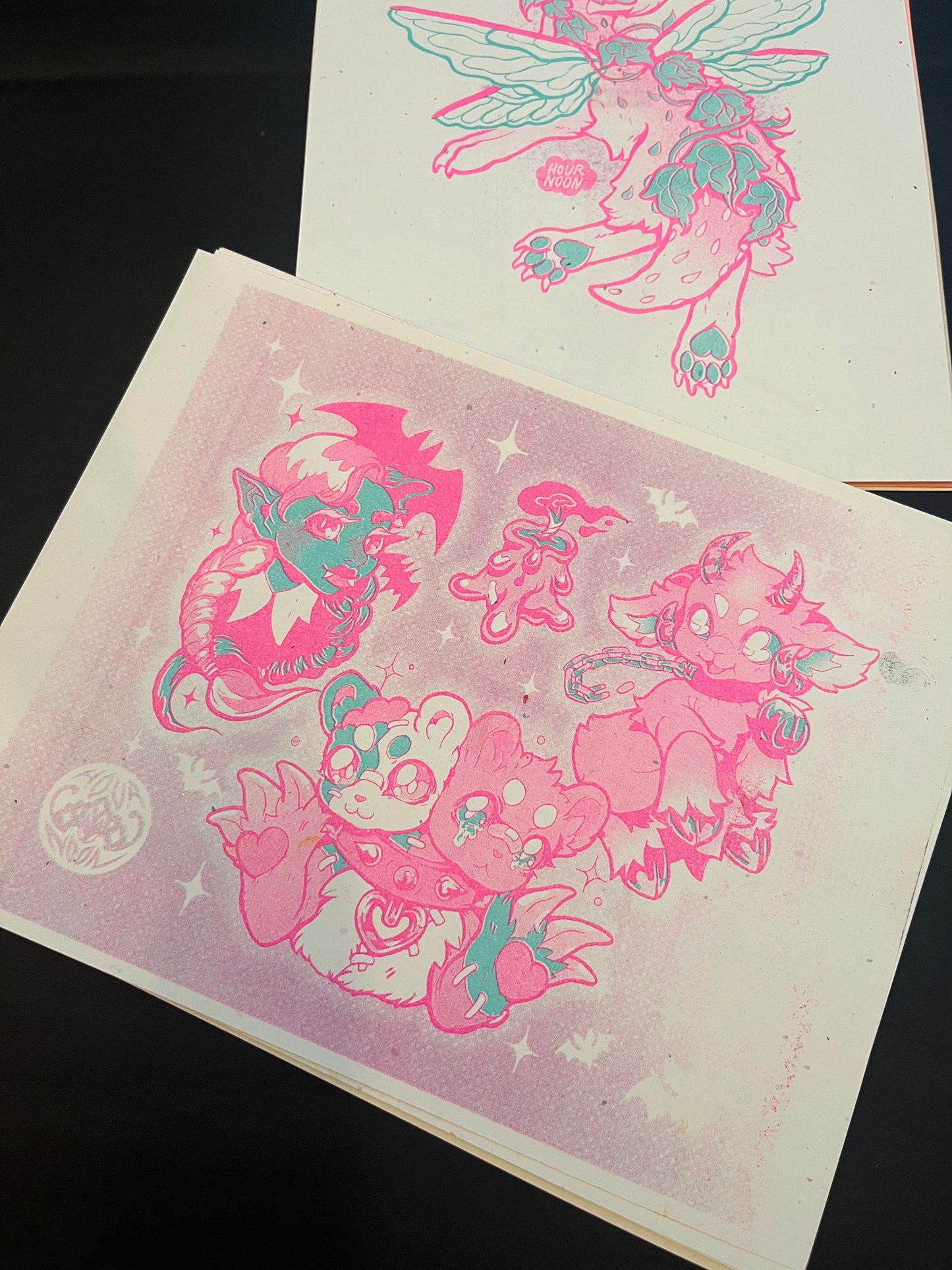 pastel creepz ♡ risograph print