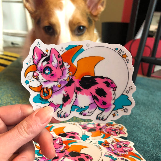 magic corgi ✦ sticker